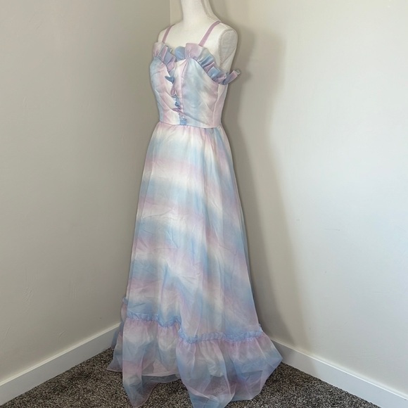 70s Vintage Prom Dress - Picture 4 of 8